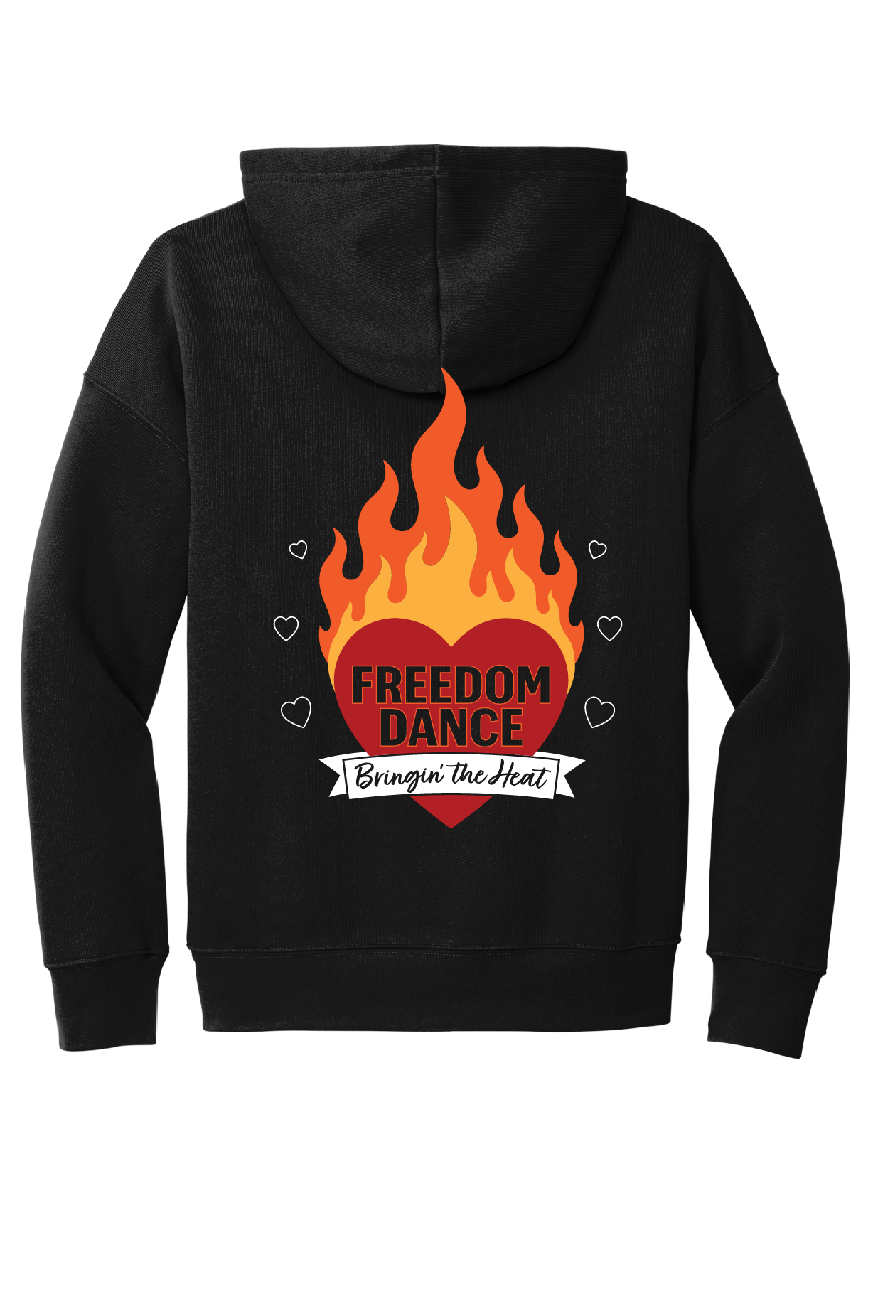 Freedom Dance Elvis Bella Canvas Black Sponge Hoodie~ Front and Back Design