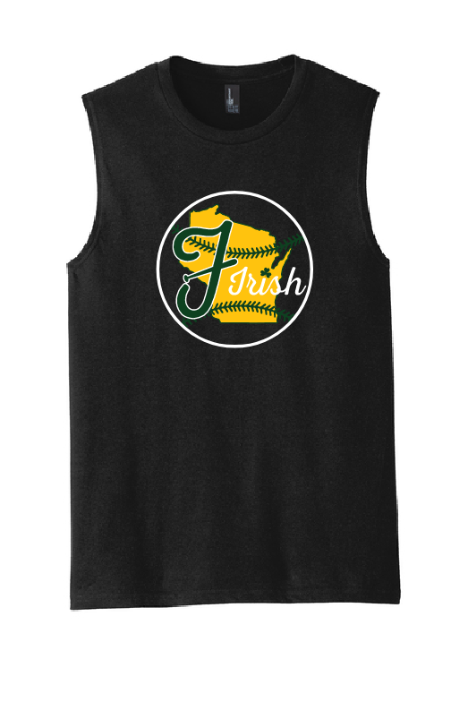 Freedom Irish Baseball District V.I.T. ™ Muscle Tank Sleeveless Men's Black Tank