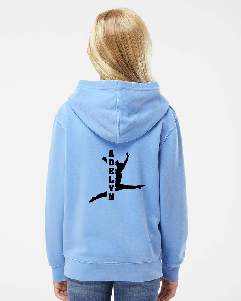PERSONALIZED Dance Independent Youth Pigment Dyed Hoodie ~ Several Colors