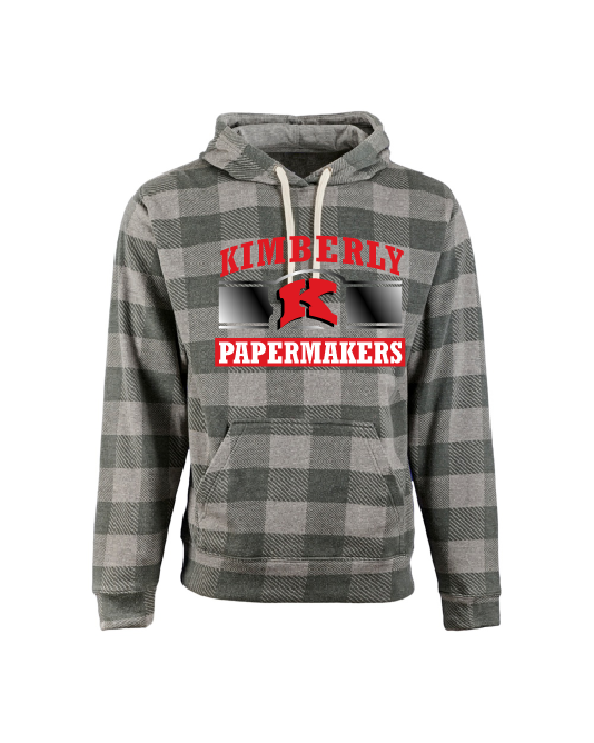 Sunrise Elementary Smoke Buffalo Plaid Tri Blend Hoodie ~ 2 Logo Choices