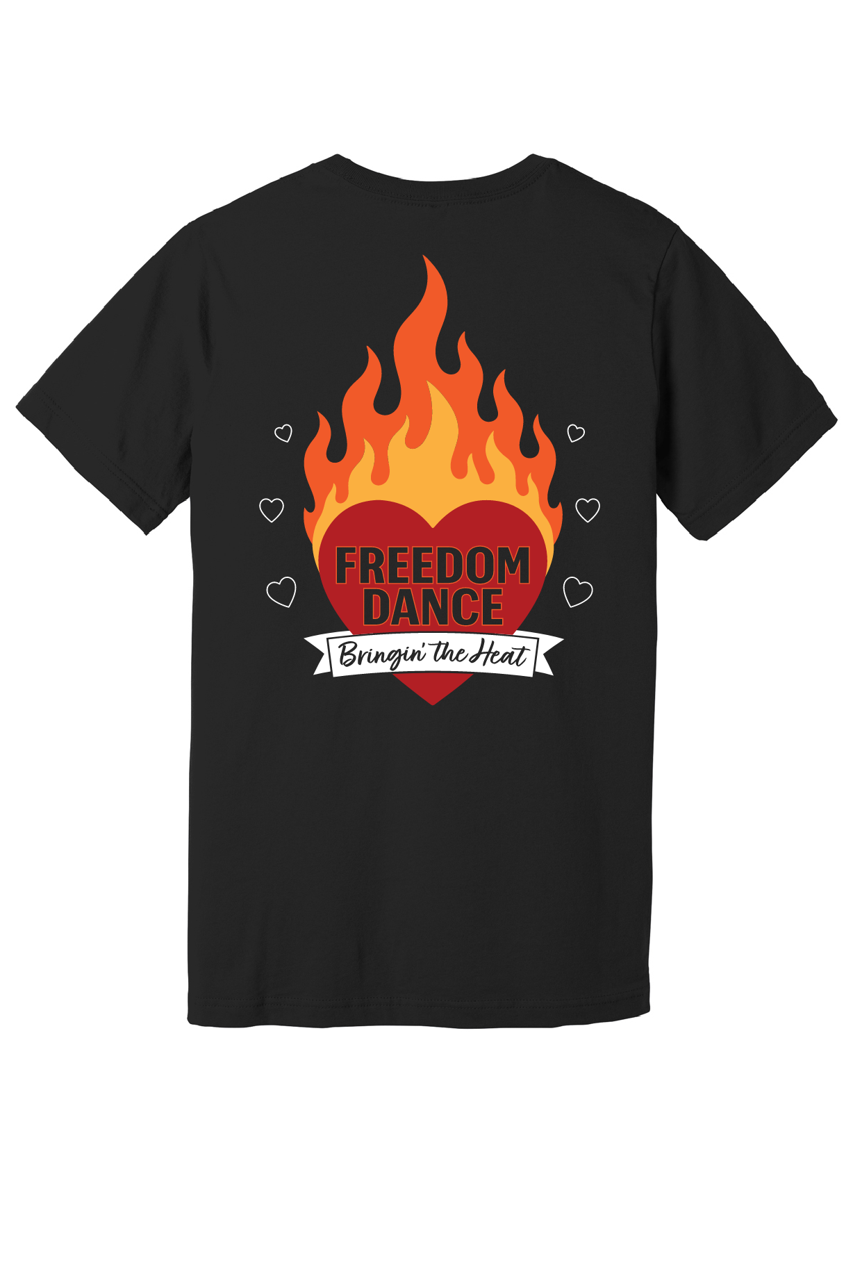 Freedom Dance Elvis Bella Canvas Black Tee~ Front and Back Design