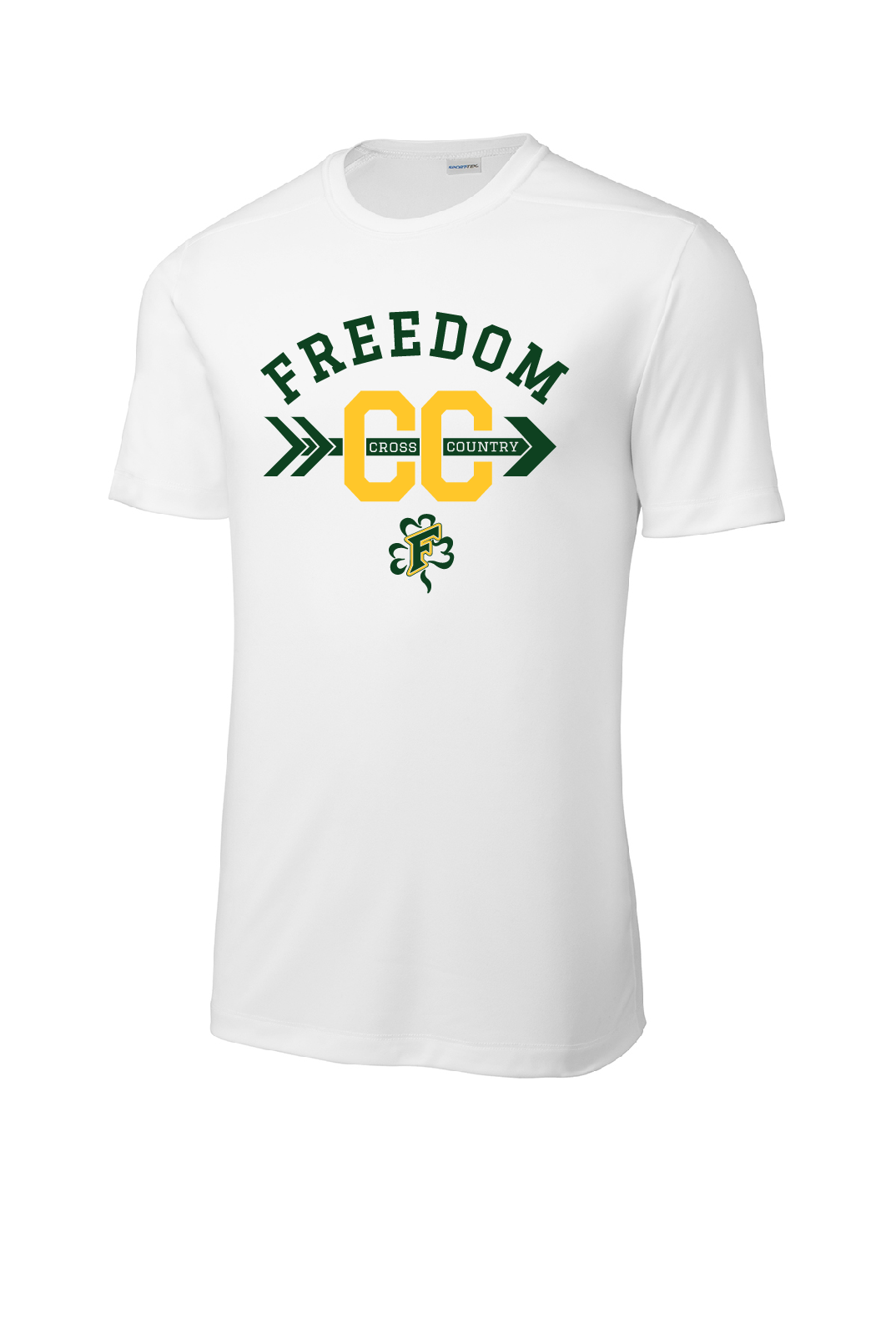 Freedom Cross Country Sport-Tek® Posi-UV® White Pro Tee~ Men's~
