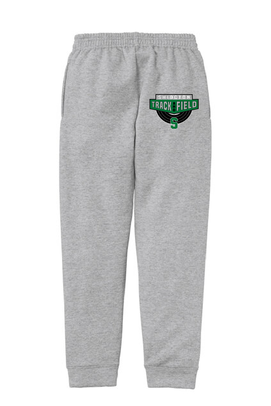 Shiocton Track and Field Port & Company Core Fleece Grey Jogger~ Youth/Adult