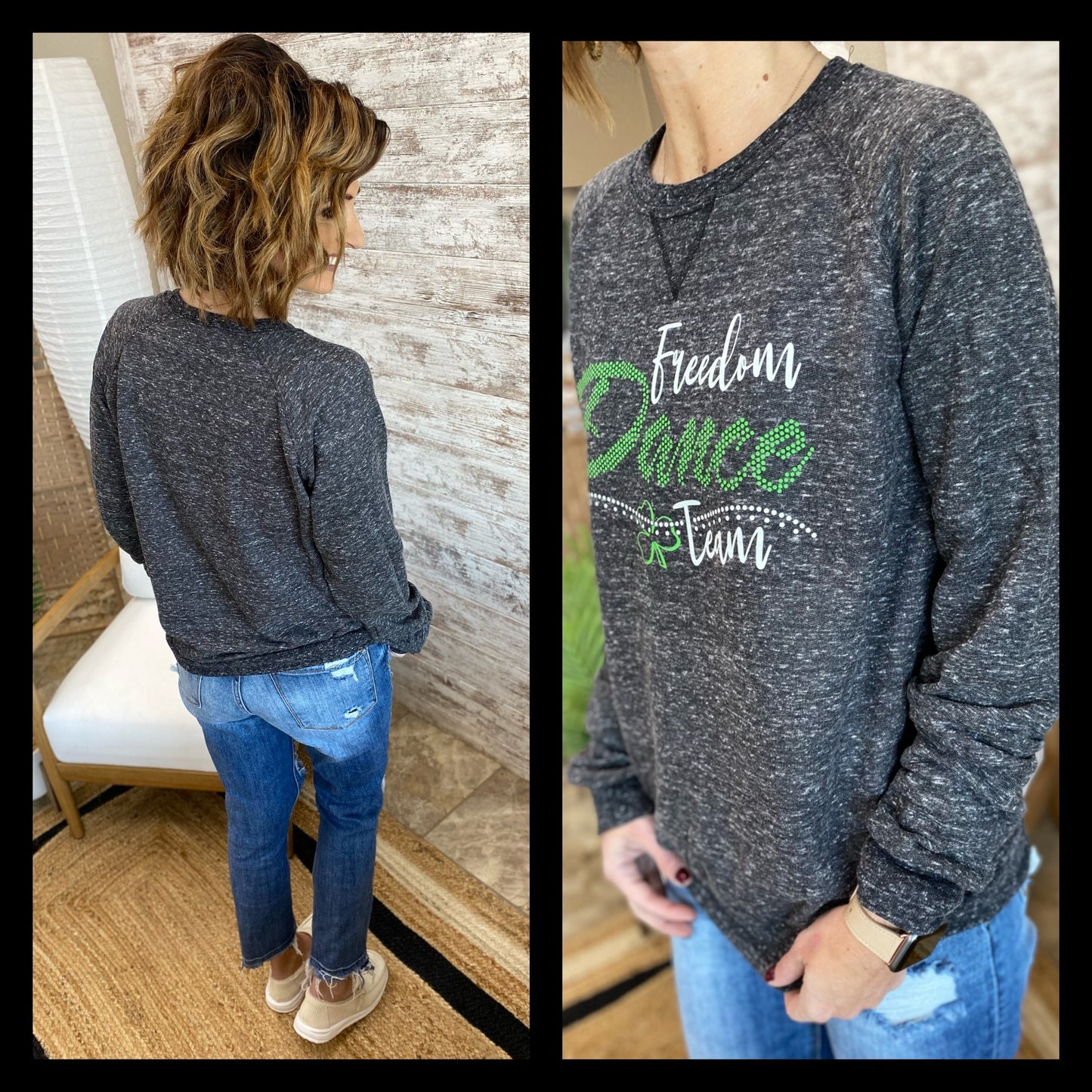 Freedom Dance Heathered Crewneck