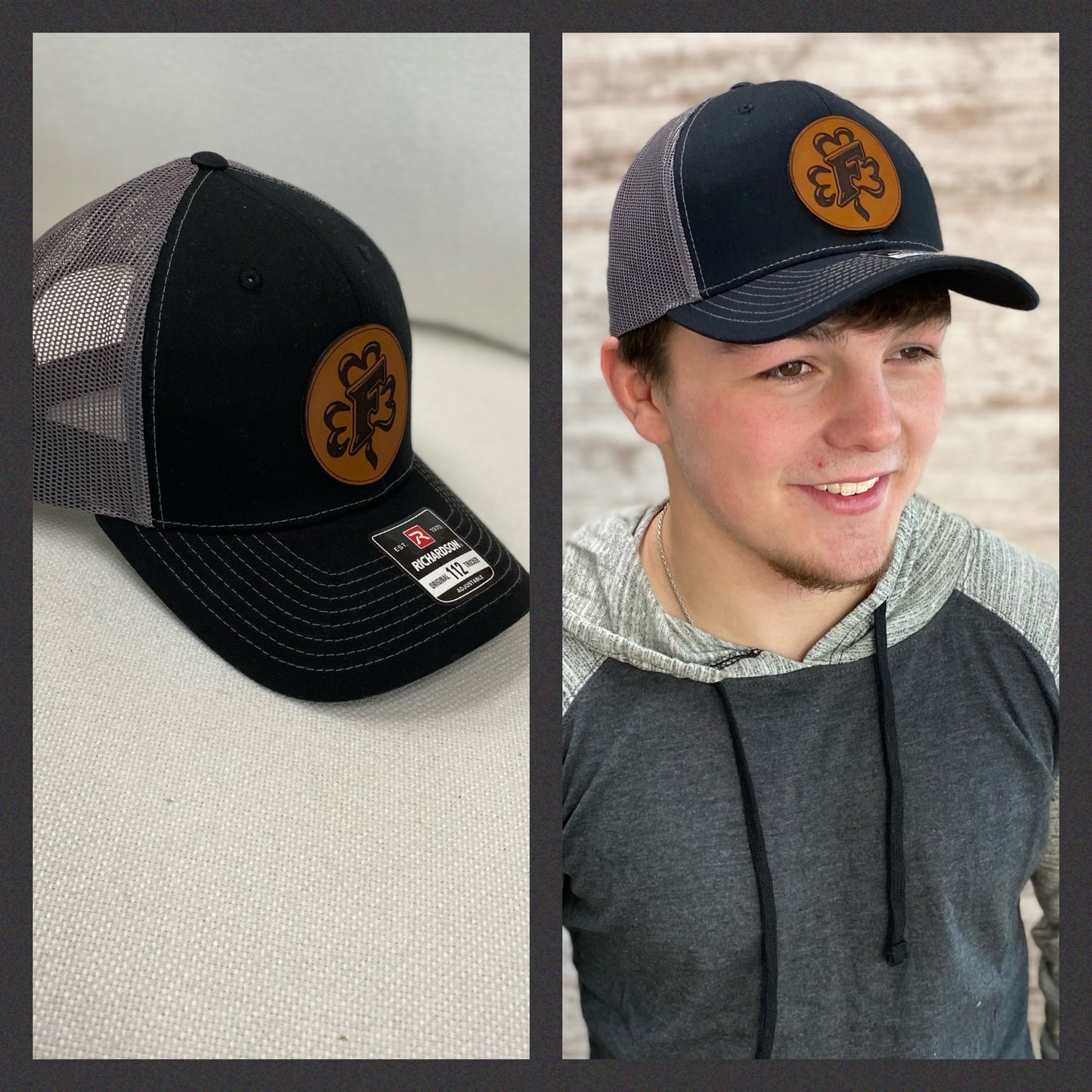 Richardson Leather Patch Trucker Hat ~ Various Schools