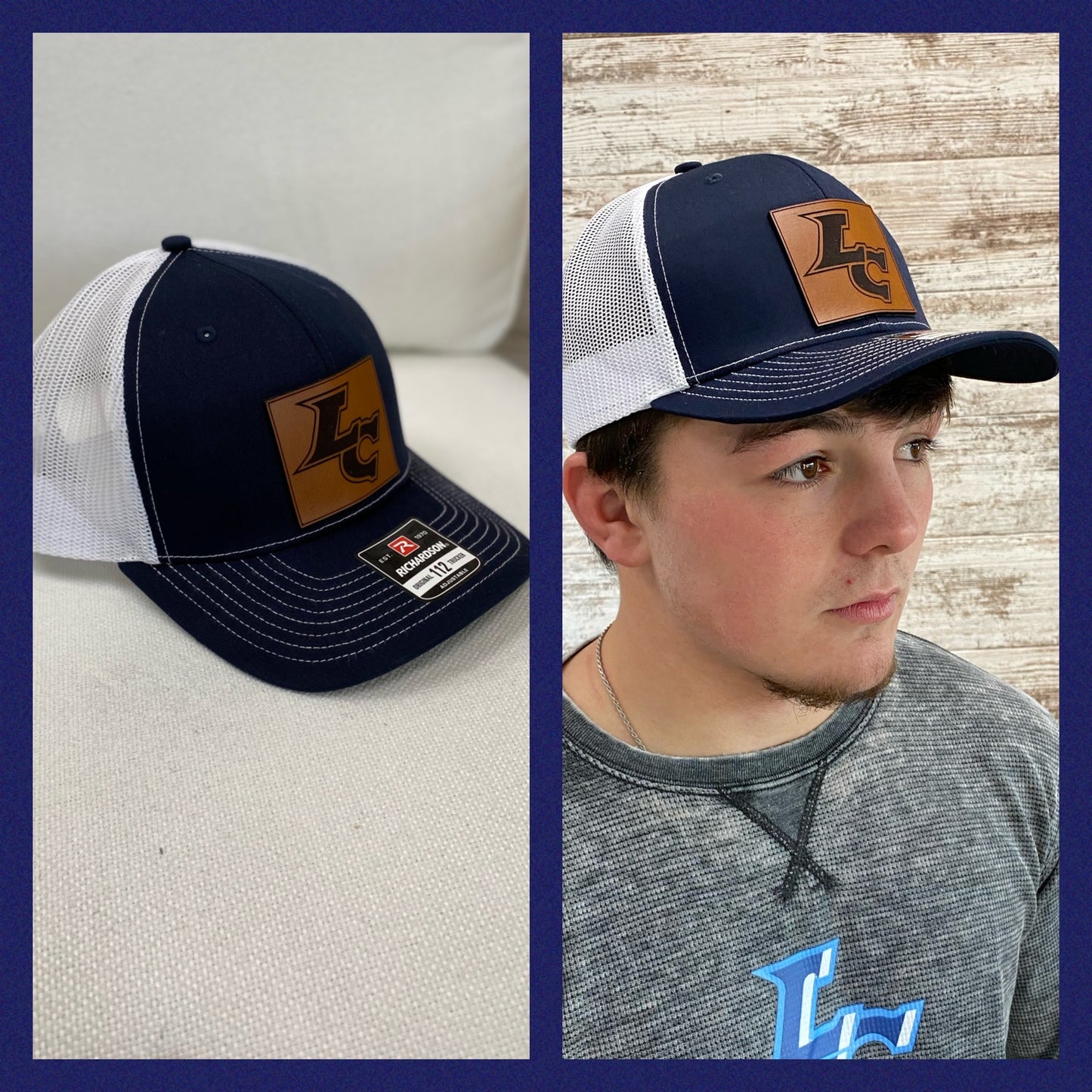 Richardson Leather Patch Trucker Hat ~ Various Schools