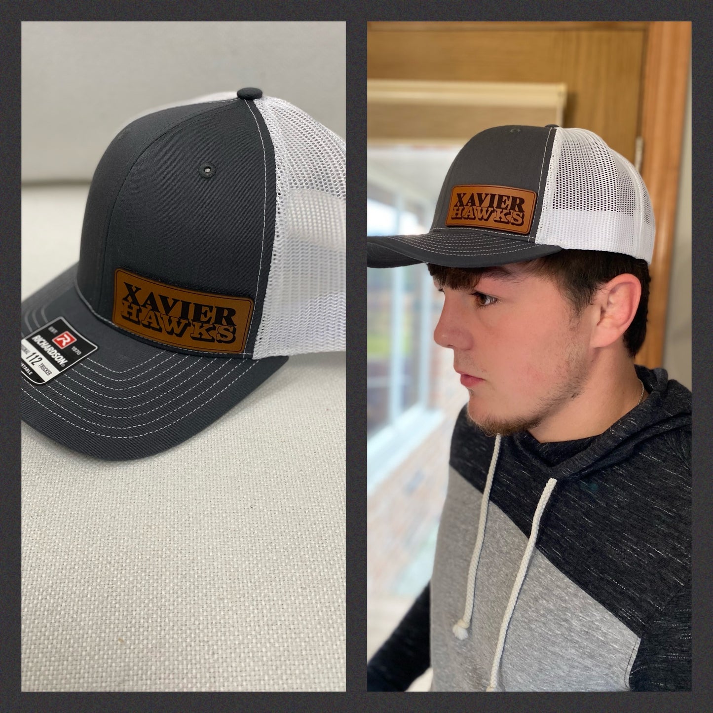 Richardson Leather Patch Trucker Hat ~ Various Schools