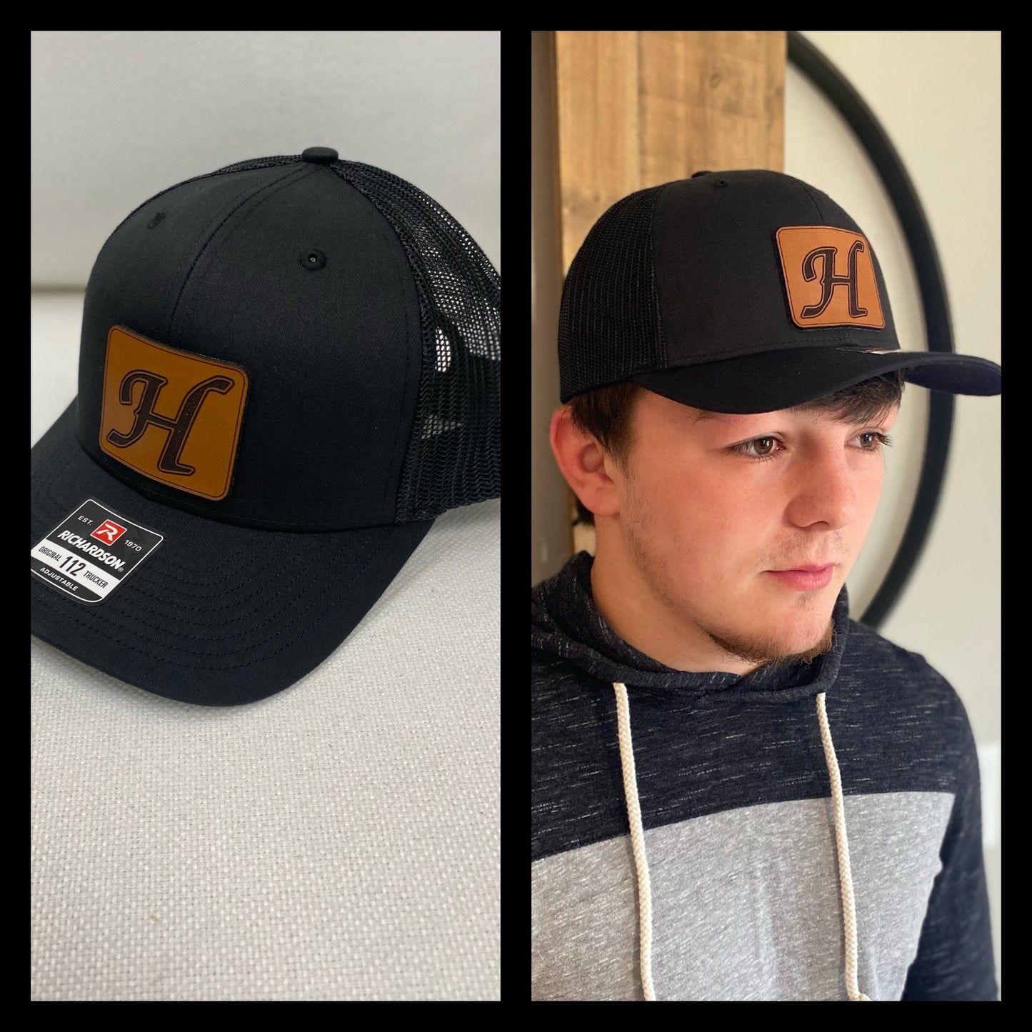 Richardson Leather Patch Trucker Hat ~ Various Schools