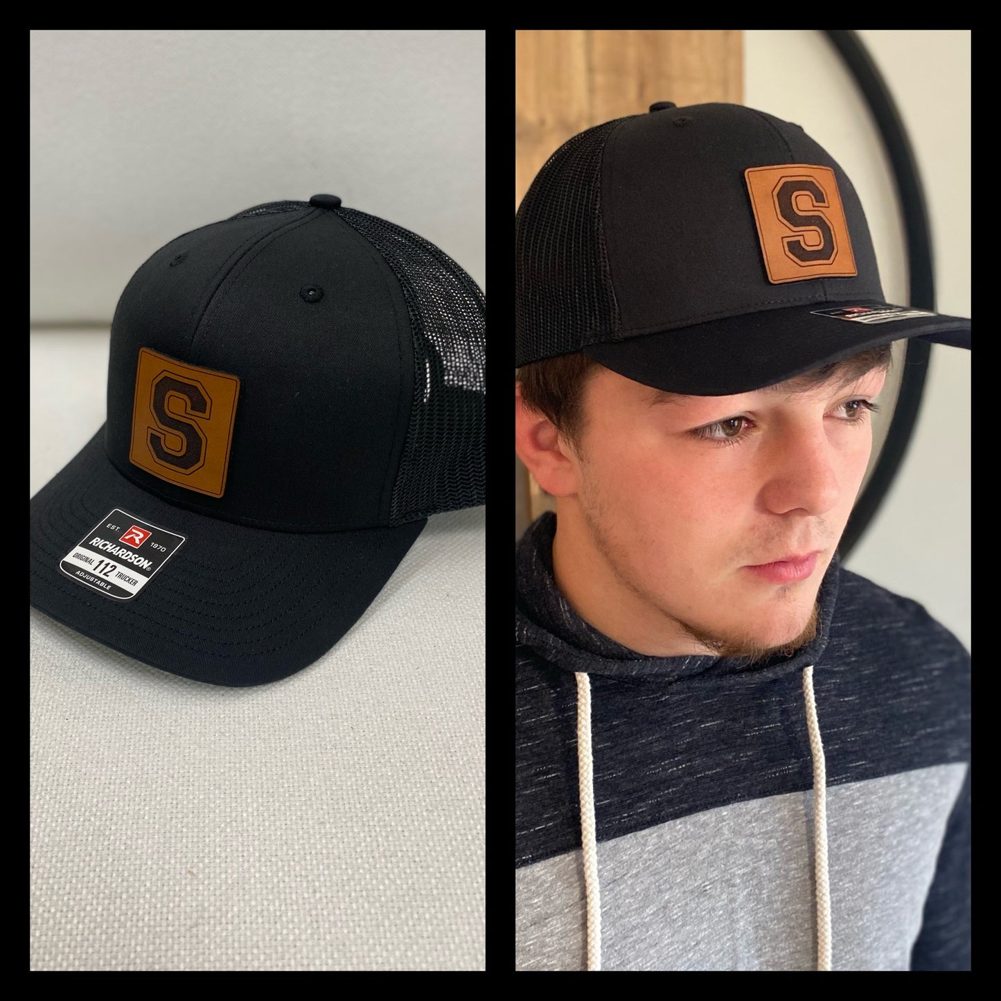 Richardson Leather Patch Trucker Hat ~ Various Schools