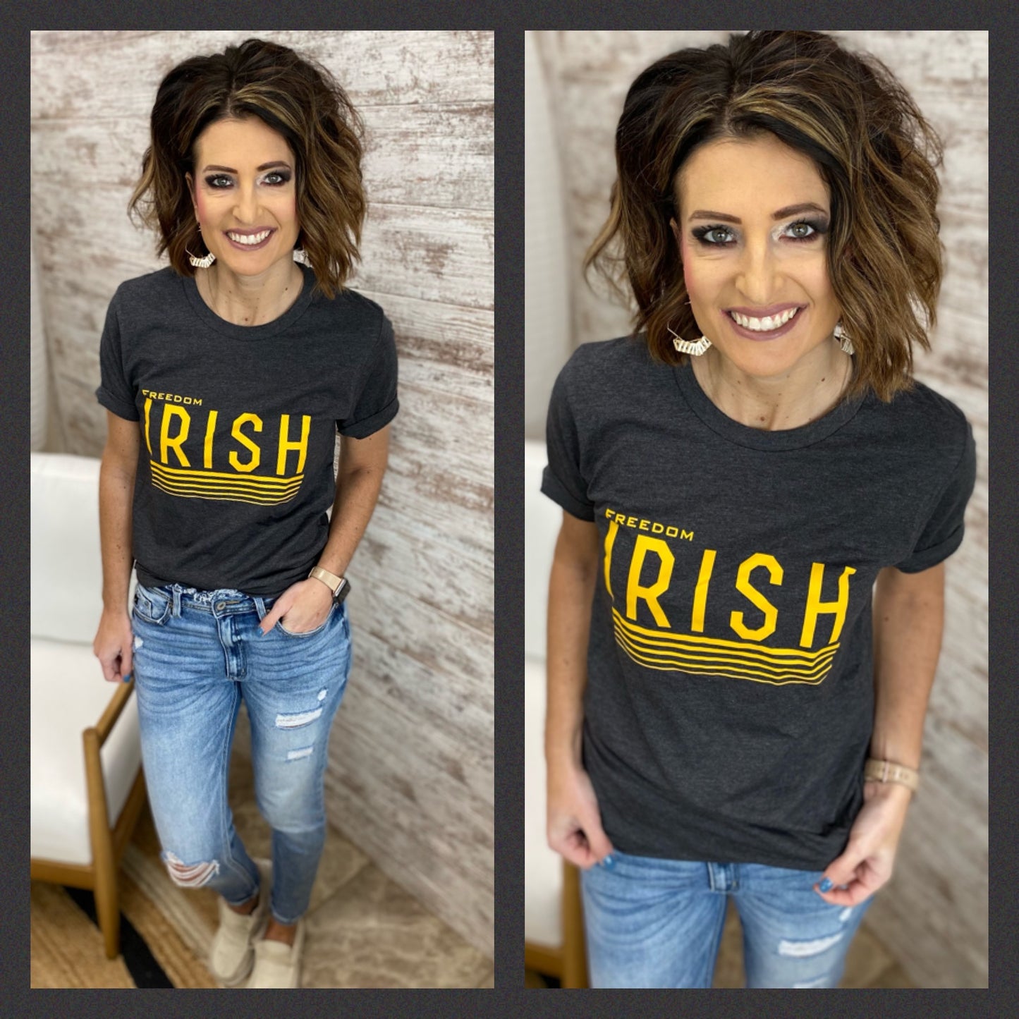 Freedom Irish Charcoal Tee