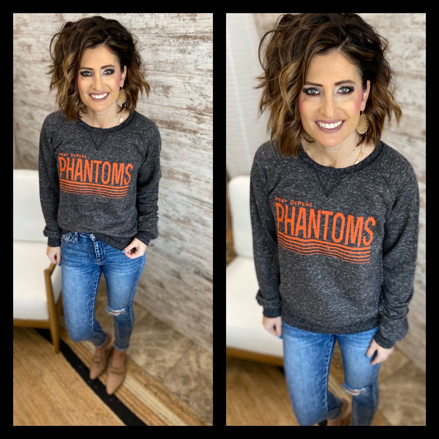 West DePere Charcoal Heather Crewneck