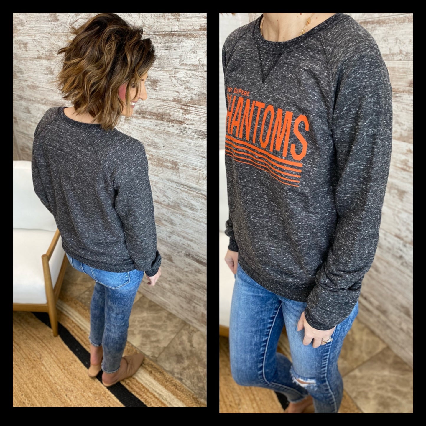 West DePere Charcoal Heather Crewneck