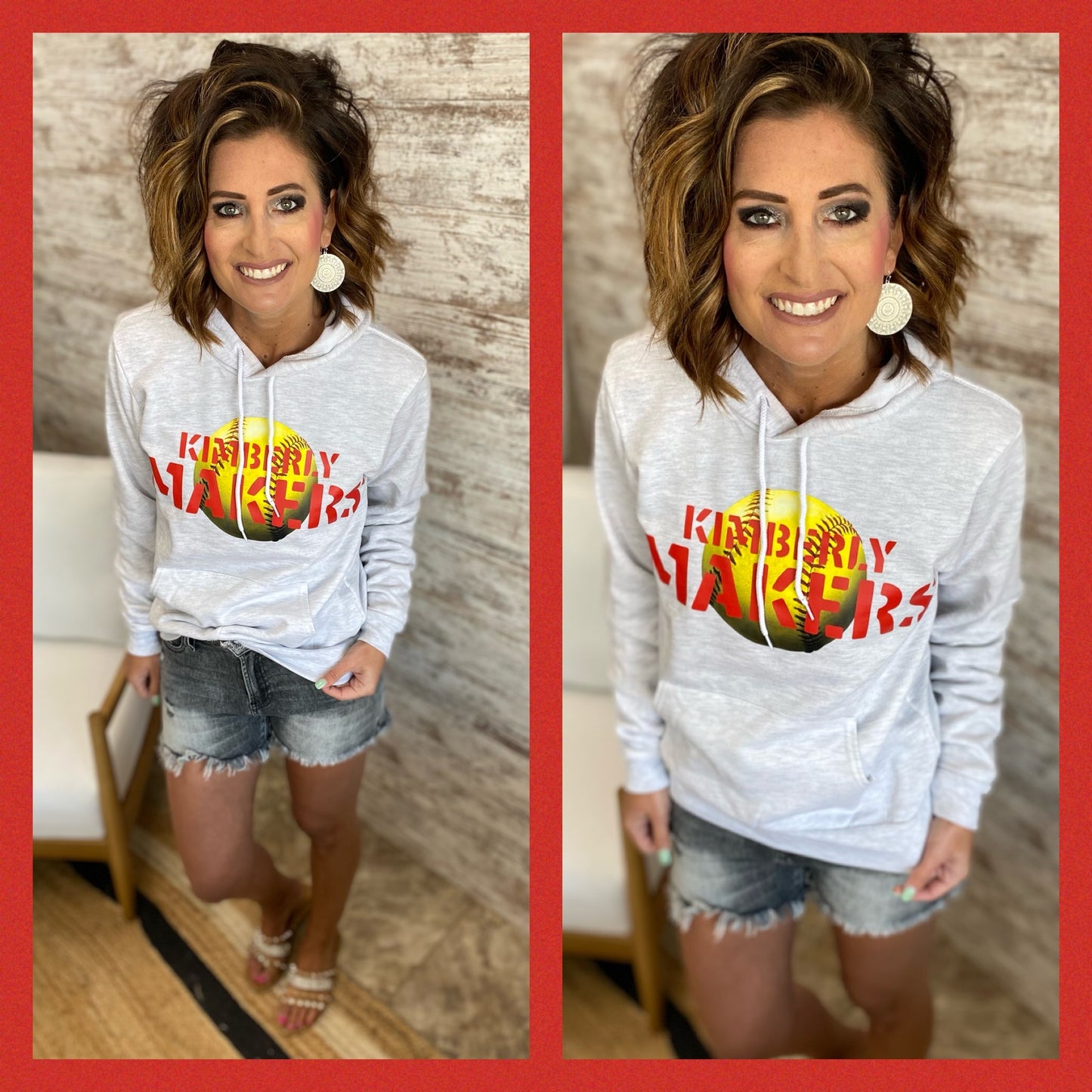 Kimberly Makers Baseball/Softball Bella Hoodie