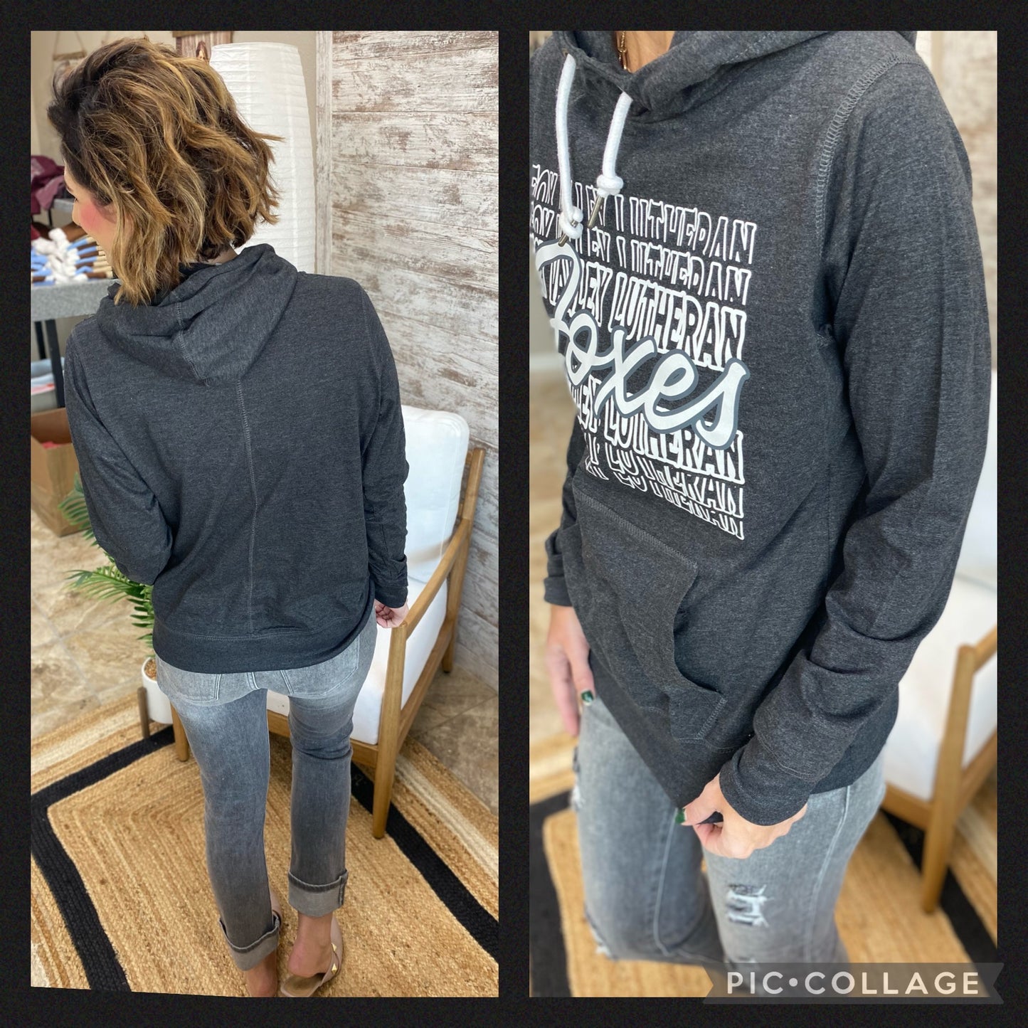 FVL Foxes Cowl Tee Shirt Pullover