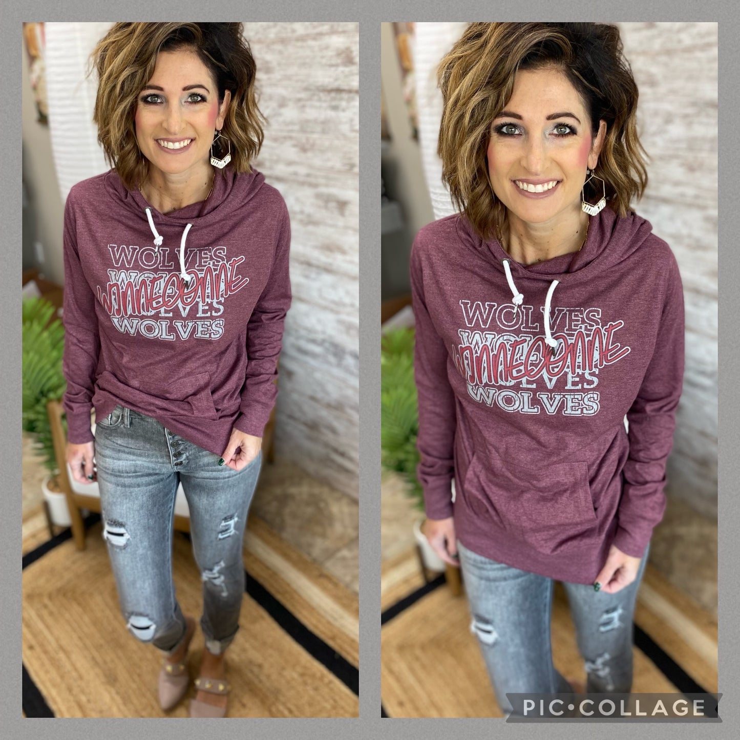 Winneconne Wolves Tee Shirt Hoodie