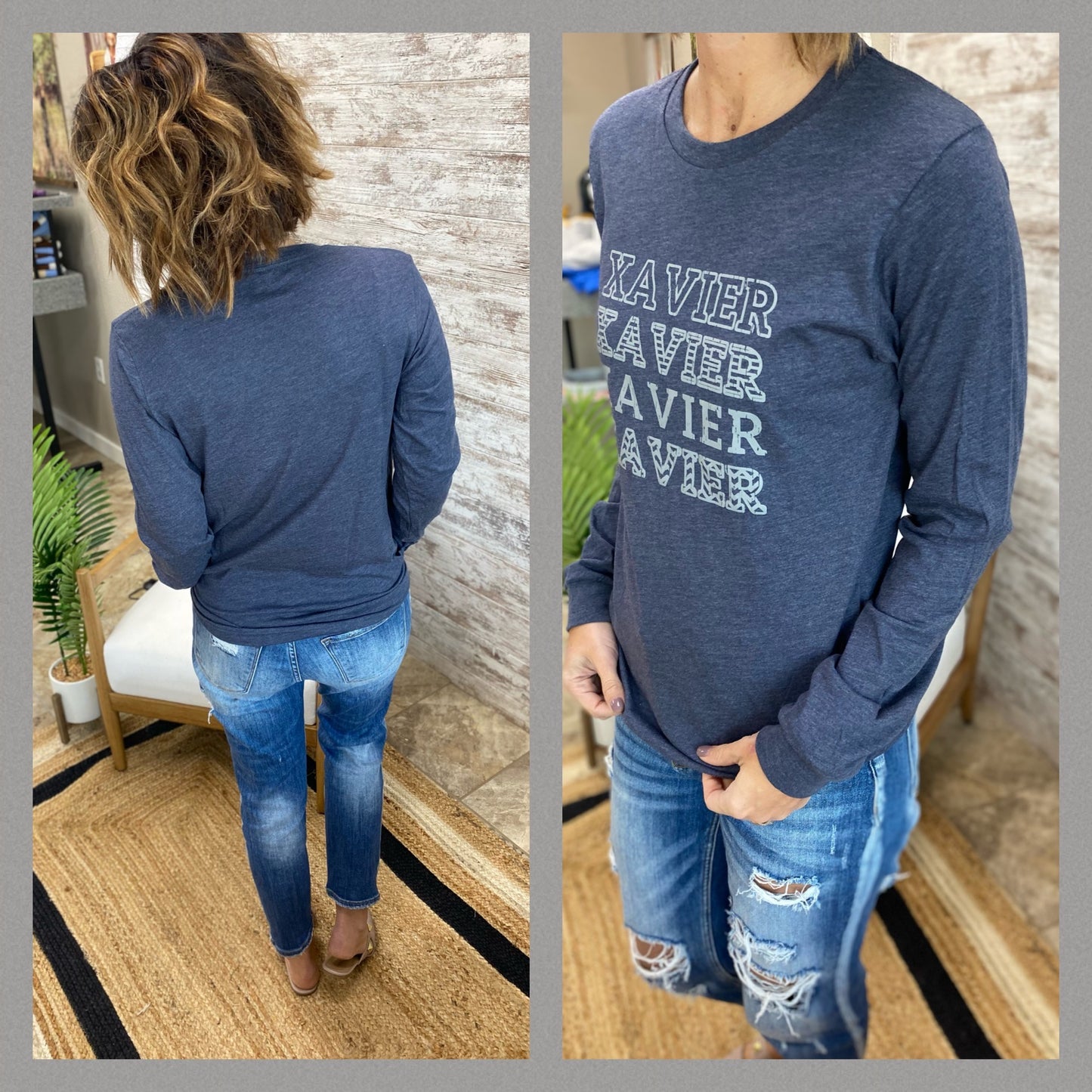 Xavier Navy Long Sleeve