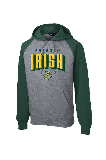 Freedom Irish Sport Tek Forest Colorblock Hoodie ~ Men's