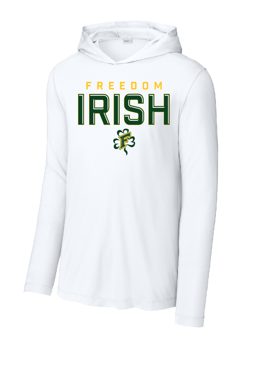 Freedom Irish Sport-Tek® Posi-UV® Pro Long Sleeve Hoodie~ Men's~ 2 Colors