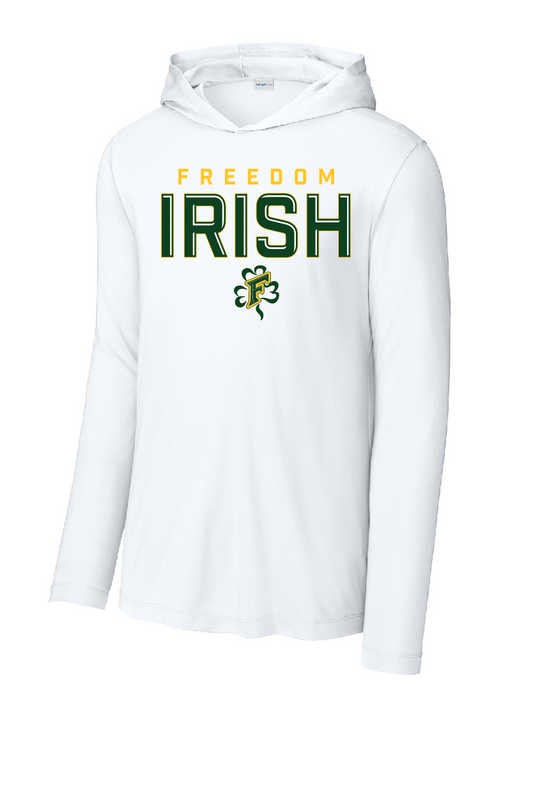 Freedom Irish Sport-Tek® Posi-UV® Pro Long Sleeve Hoodie~ Men's~ 2 Colors