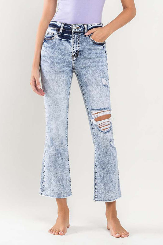 Vervet High Rise Crop Flare V2940