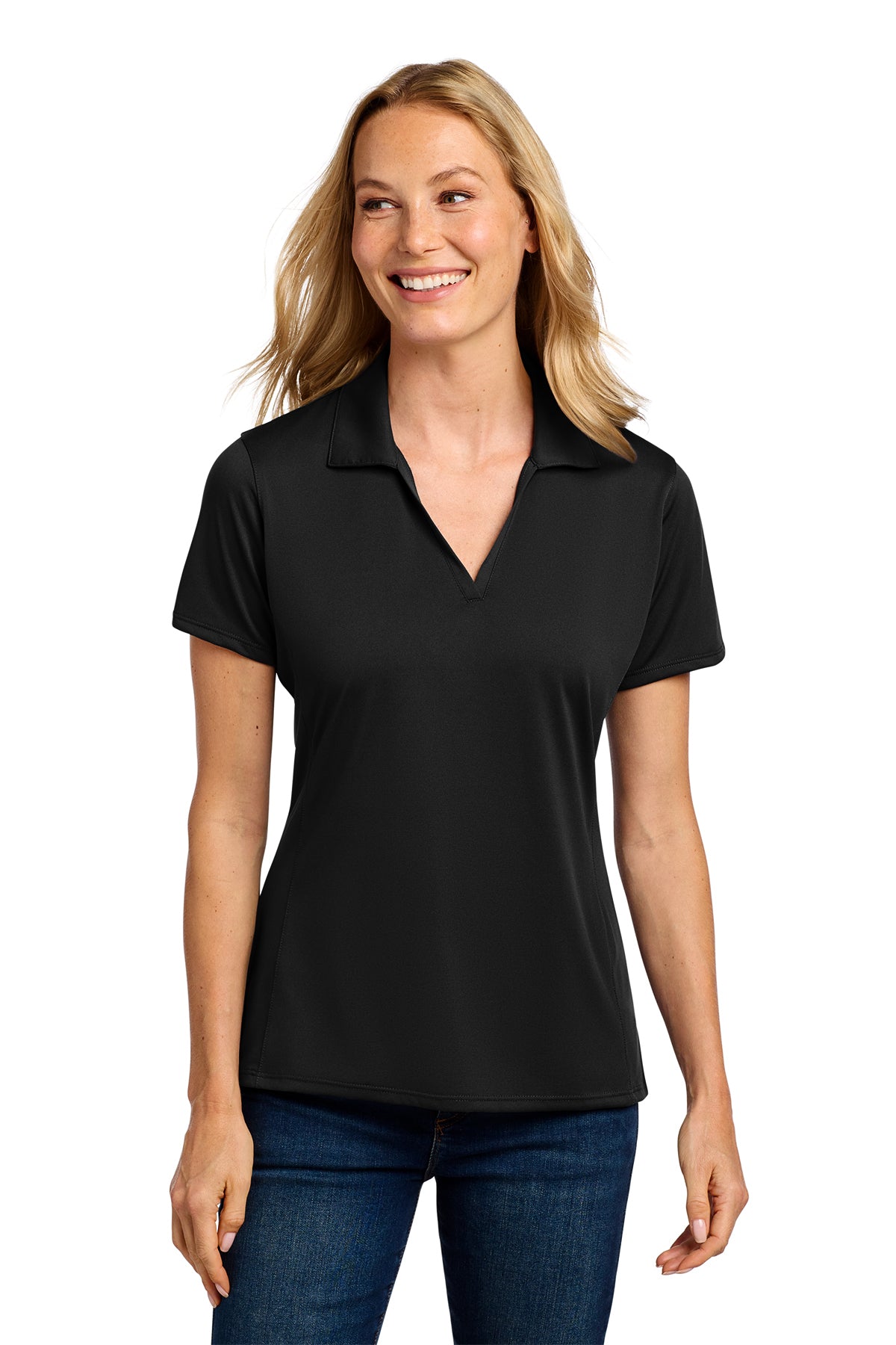 Port Authority® Women's Performance Staff Black Polo ~ Ladies~ 2 Colors