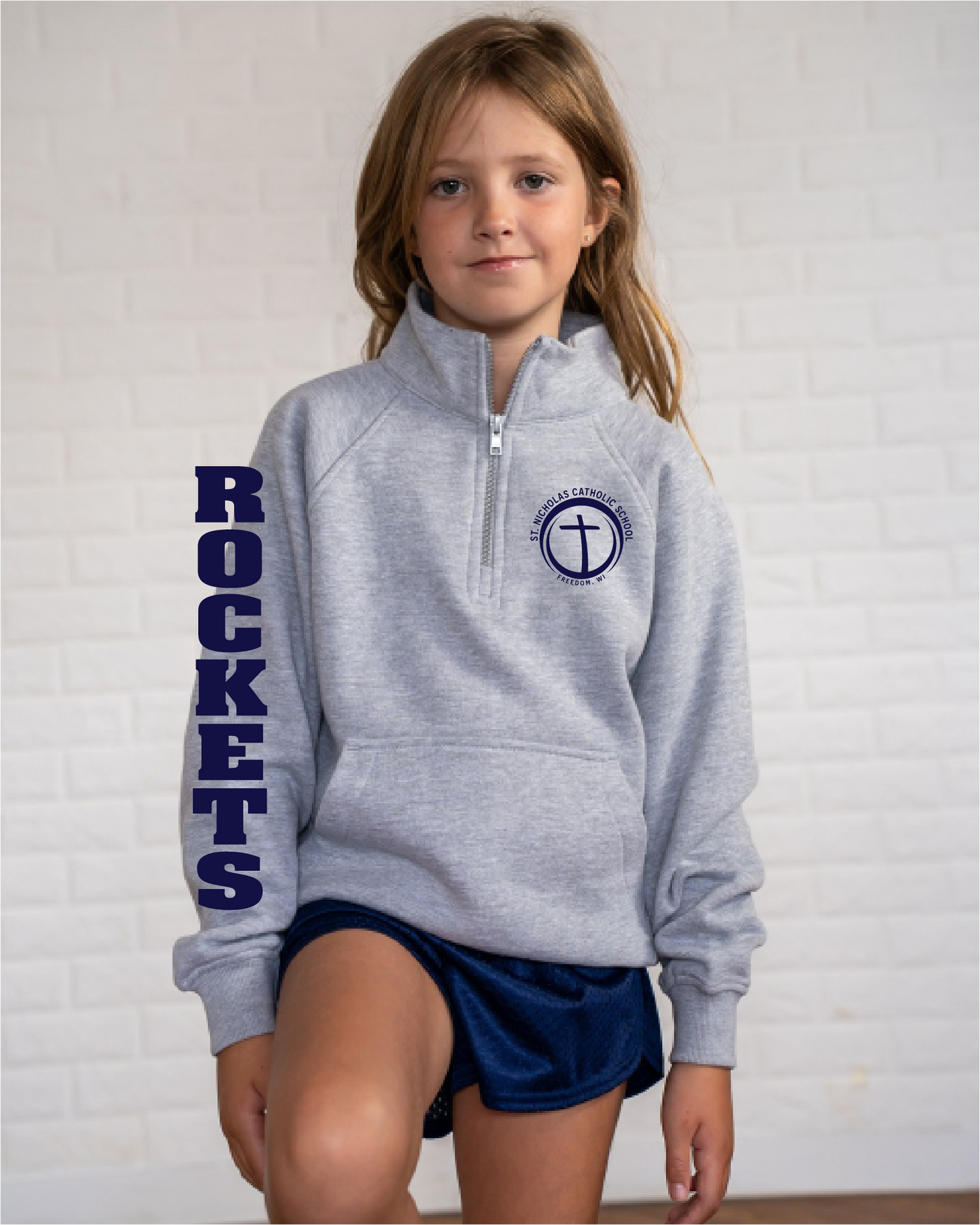 St. Nick's Youth Enza 1/4 Zip ~ Youth~ 2 Colors