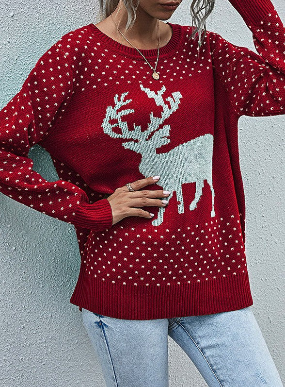 Reindeer Pullover Sweater