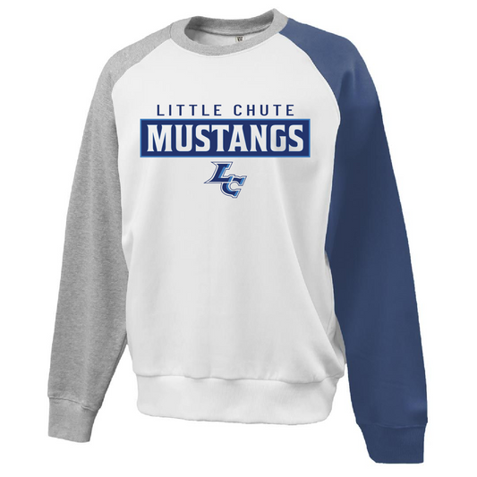 Little Chute Pennant Navy Colorblock Crew ~ Unisex