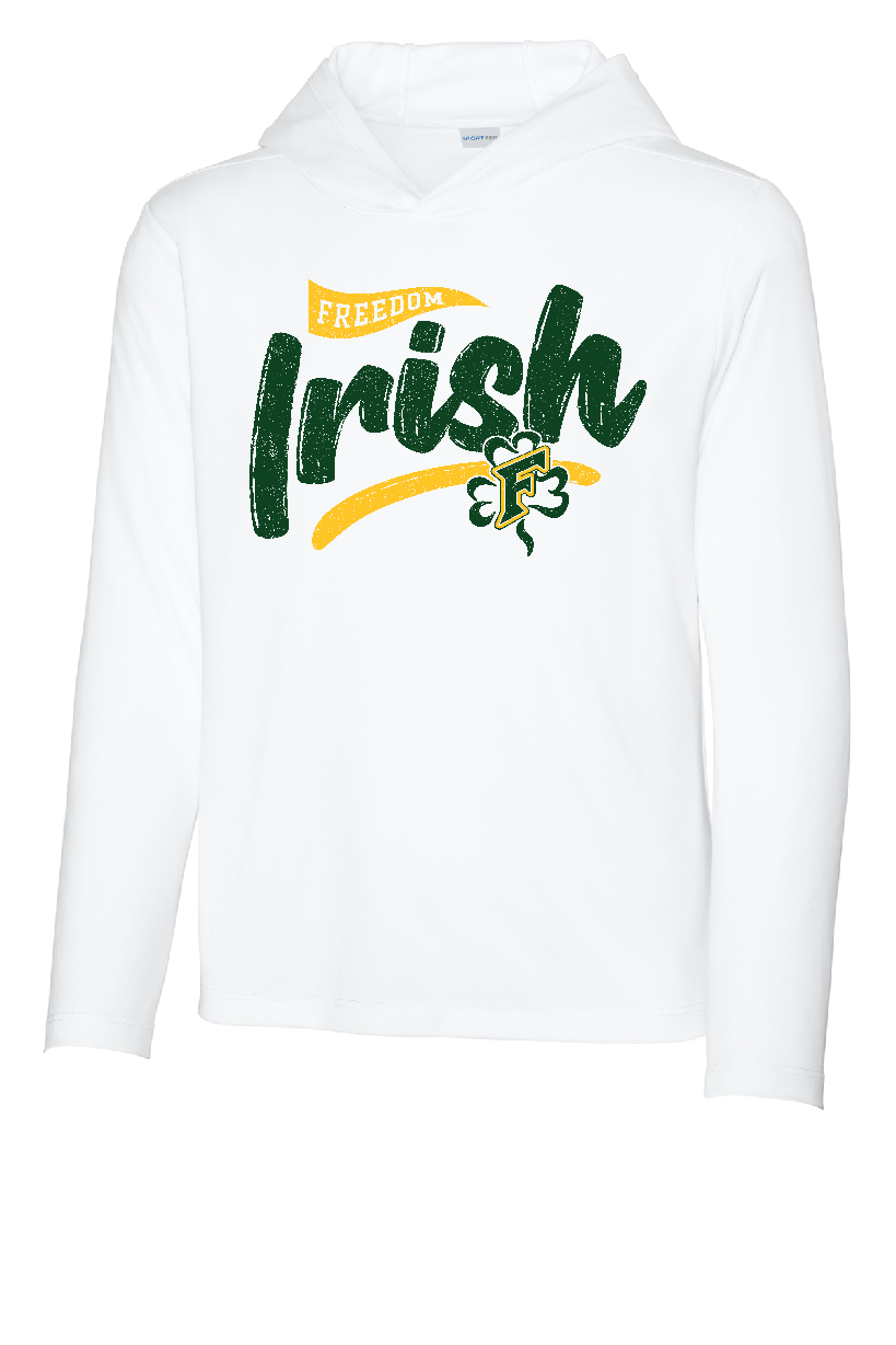 Freedom Irish Sport-Tek® Posi-UV® Pro Long Sleeve Hoodie~ Youth~ 2 Colors