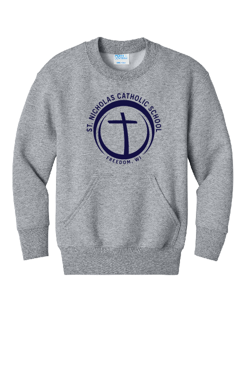 St. Nick's Port & Company Kangaroo Pocket Crew ~ 2 Colors~ Unisex