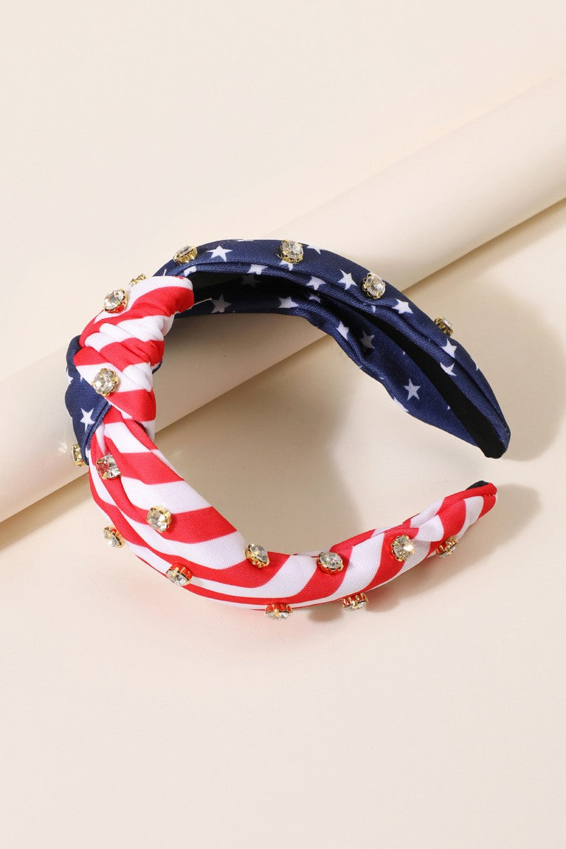 American Flag Knot Headband **RESTOCKED**
