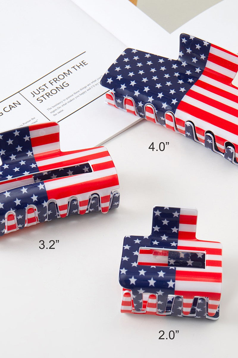 Large American Flag Claw Clip **RESTOCKED**
