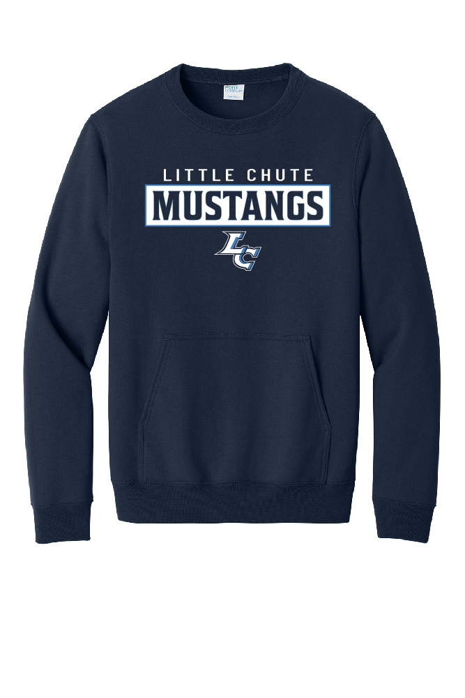 Little Chute Port & Company Kangaroo Pocket Crew ~ 2 Colors~ Youth & Unisex