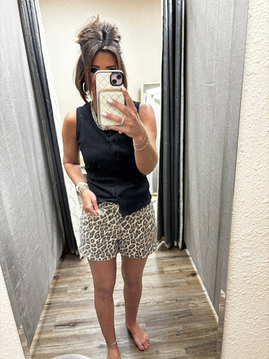 Lovervet Leopard High Rise Shorts LV2223