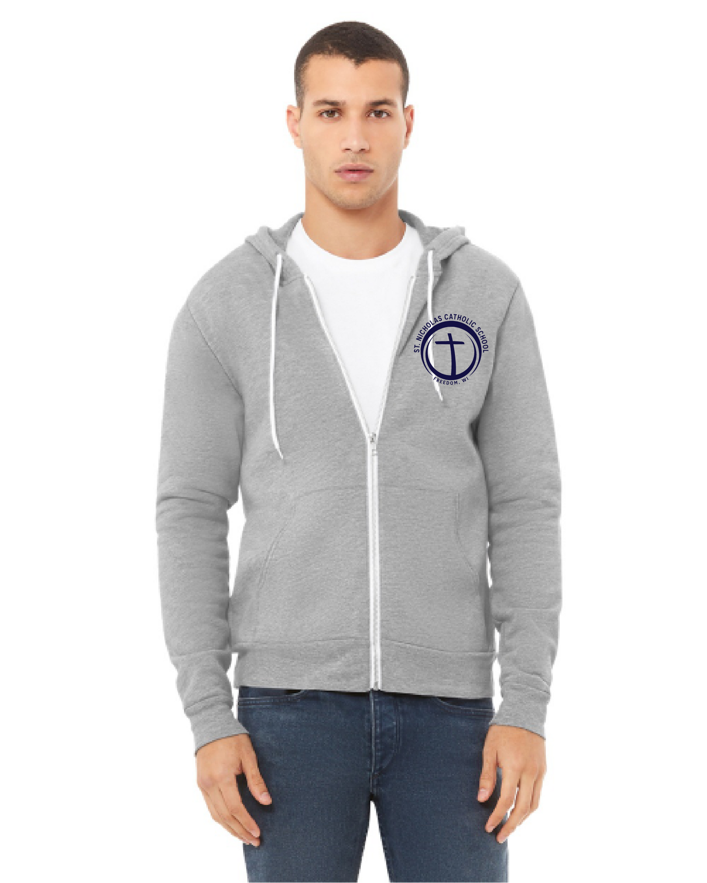St. Nick's BELLA+CANVAS Sponge Fleece Full Zip Hoodie ~Unisex ~ 2 Colors
