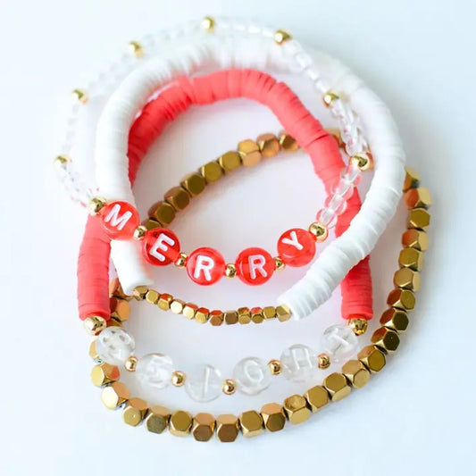 Merry and Bright Holiday Bracelet Set