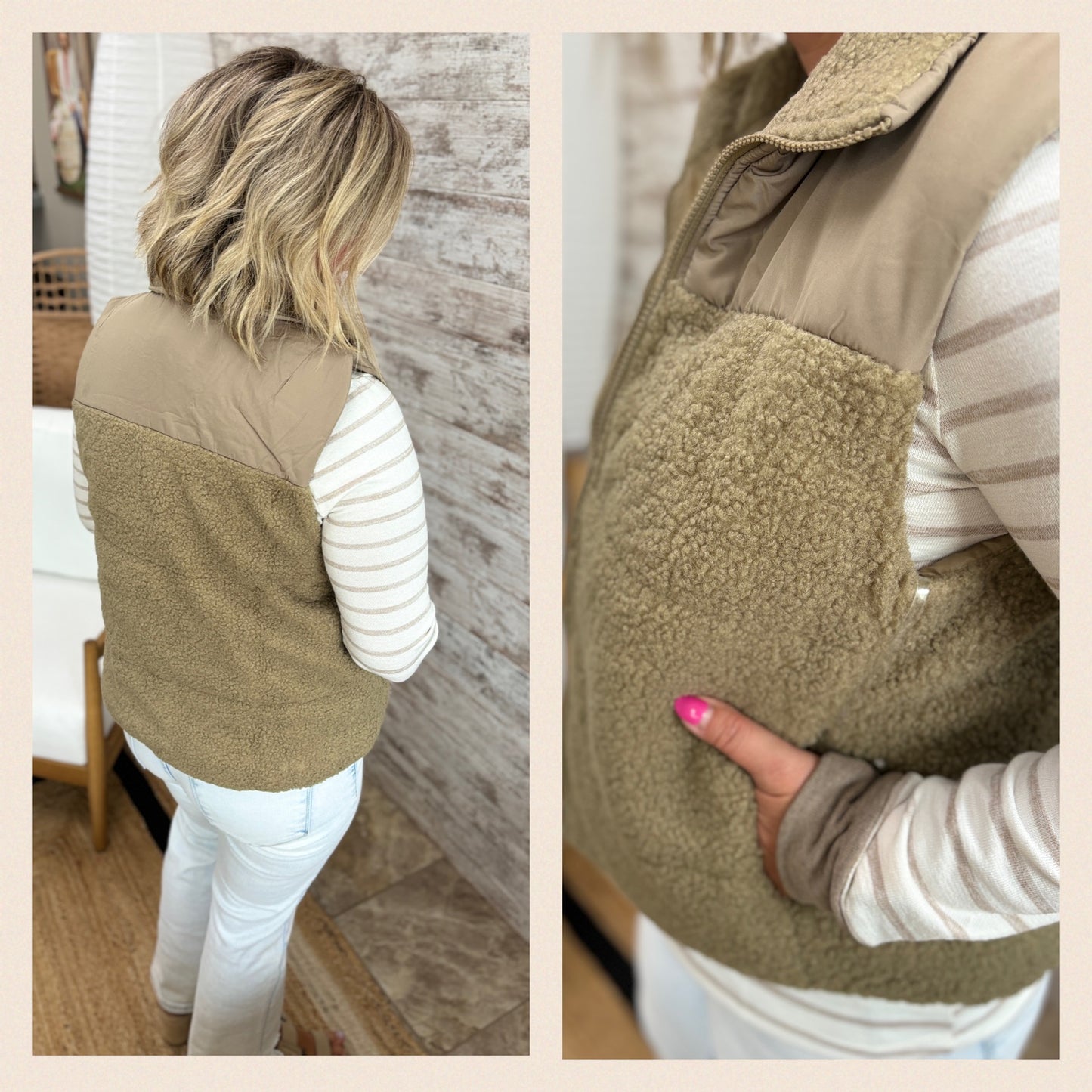 Fleece Zip Up Vest