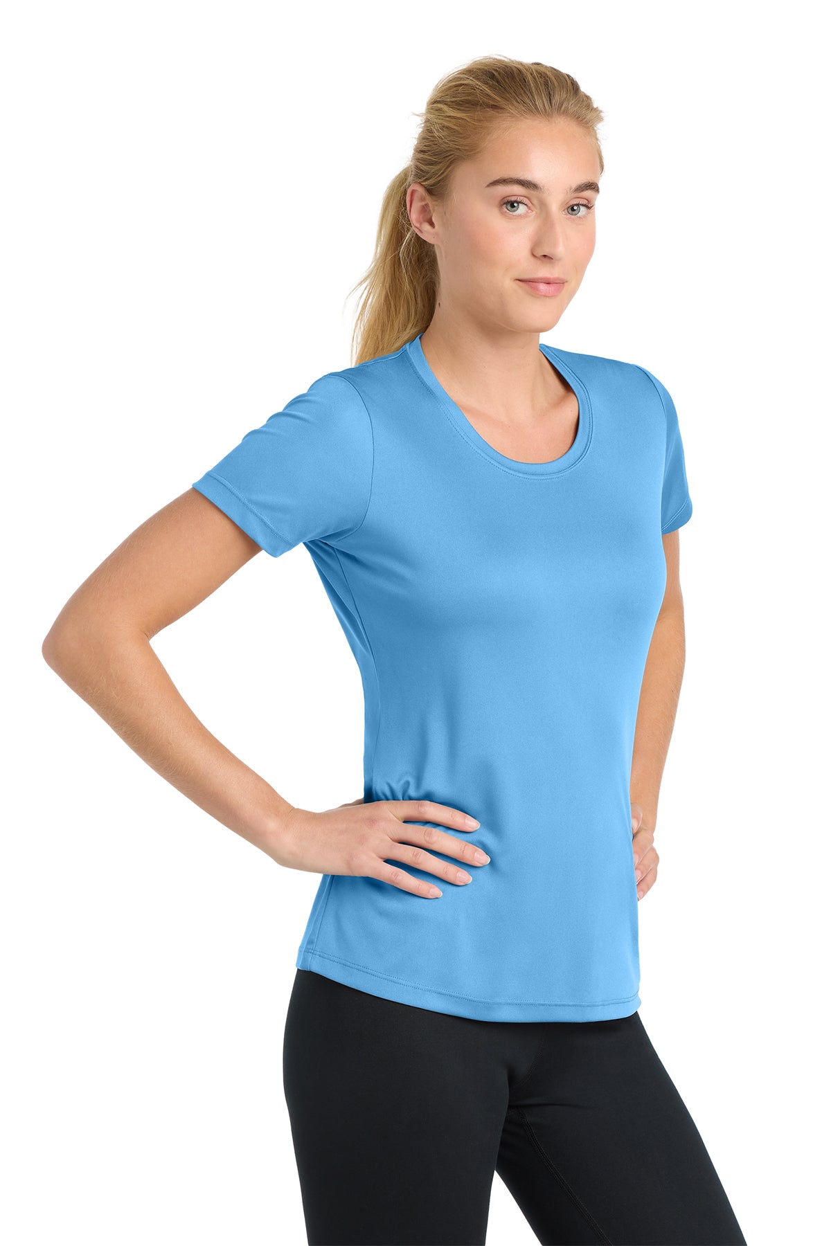 Little Chute Softball Sport-Tek® Women's Posi-UV® Pro Light Blue Tee~