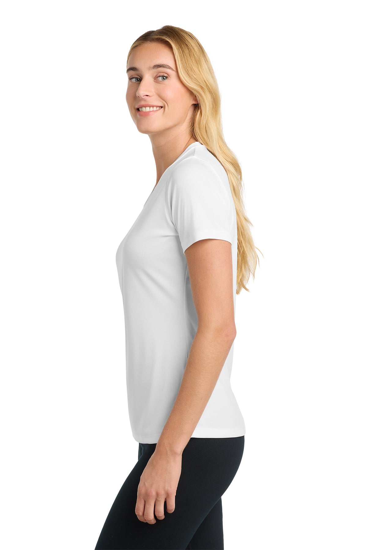Little Chute Baseball Sport-Tek® Women's Posi-UV® Pro White Tee~