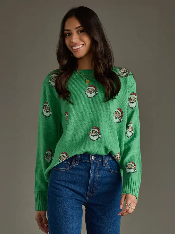 Green Santa Sweater