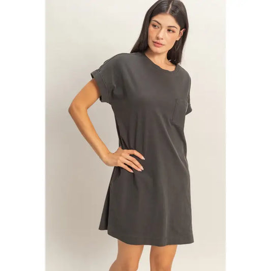 Black T Shirt Mini Dress