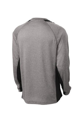 Sport-Tek Long Sleeve Heather Colorblock Contender Tee~ Men's ~ 2 Colors