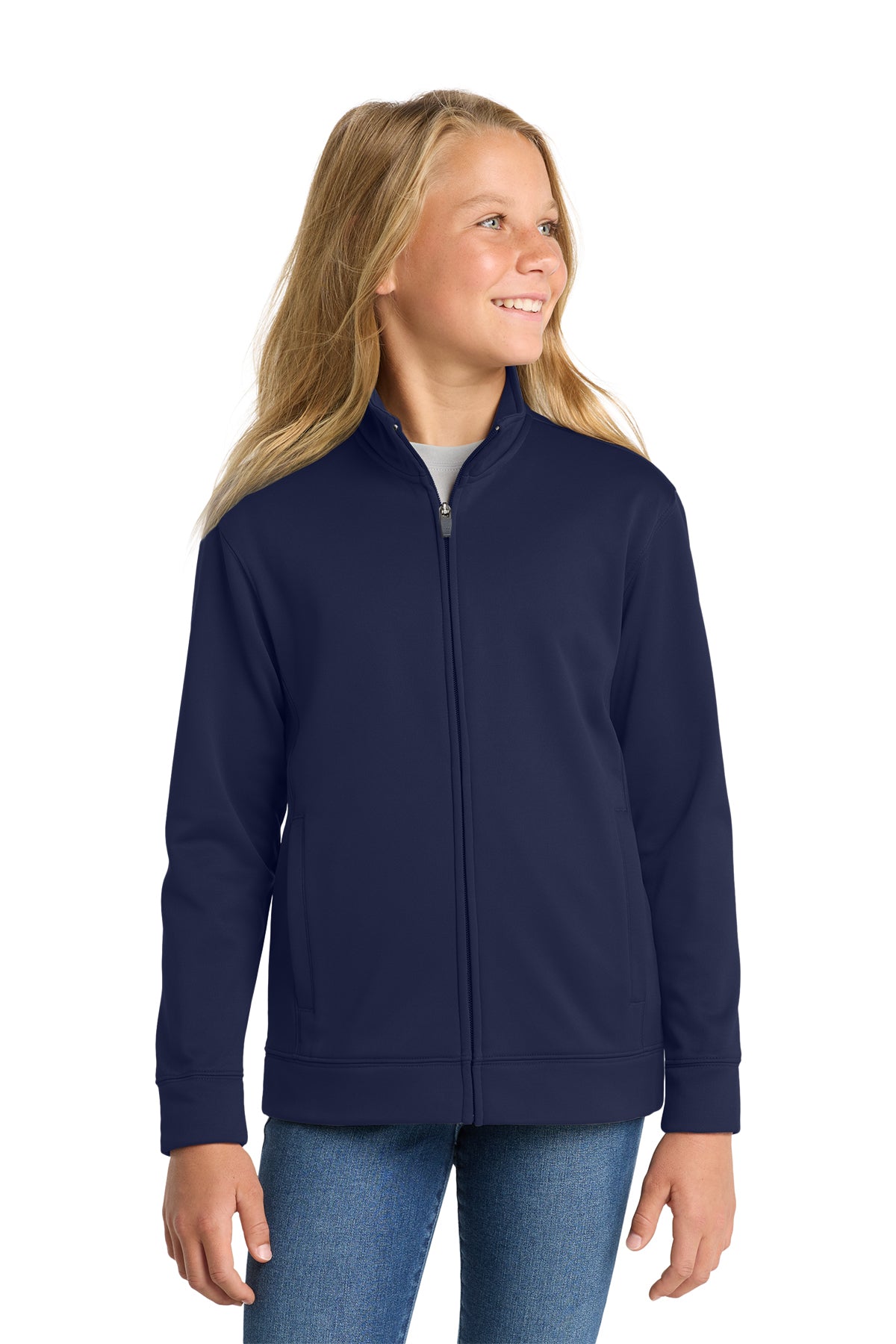 St. Nick's Sport-Tek Sport-Wick® Fleece Full-Zip Jacket ~ Youth ~ 2 Colors
