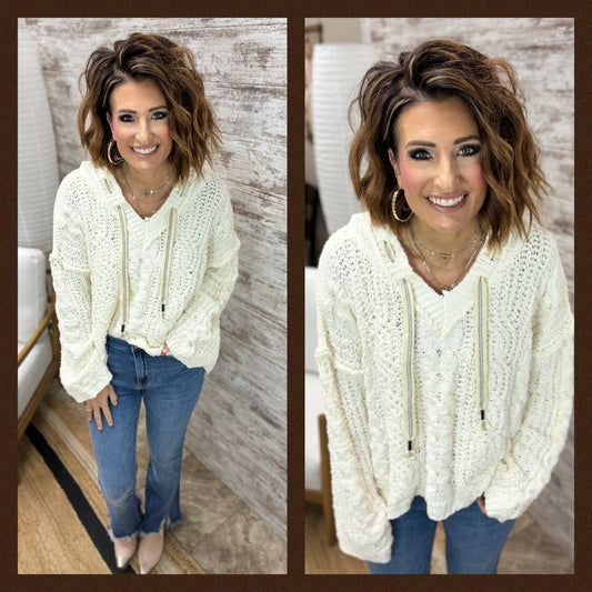 Oversize V Neck Chenille Pullover ~ 2 Colors