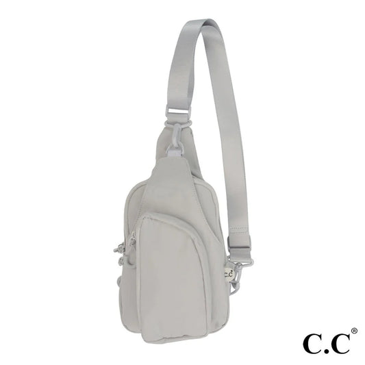 C.C. Crossbody Sling Bag ~ Grey