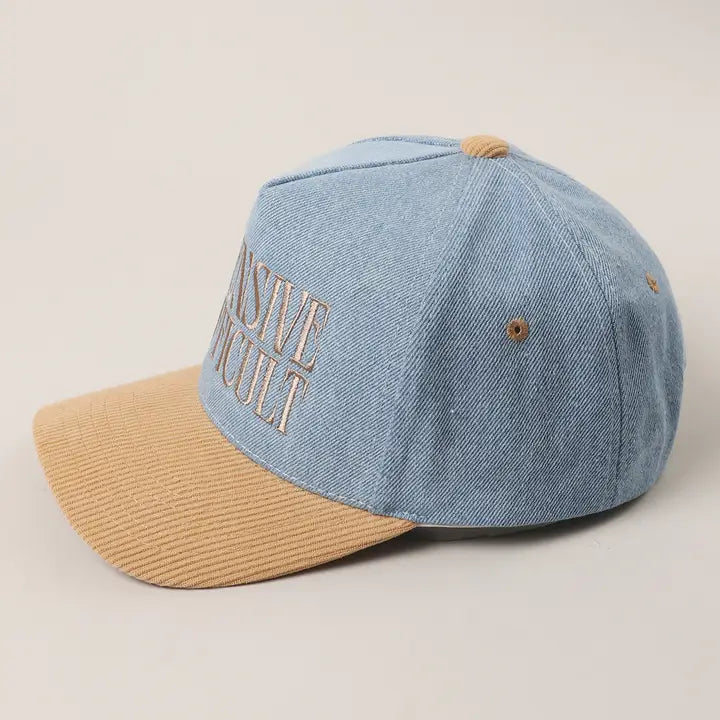 Expensive Difficult Denim Corduroy Trucker Hat