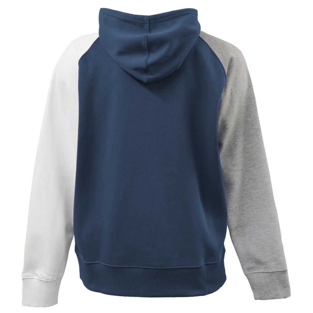 Little Chute Football Pennant Navy Colorblock Hoodie ~ Unisex