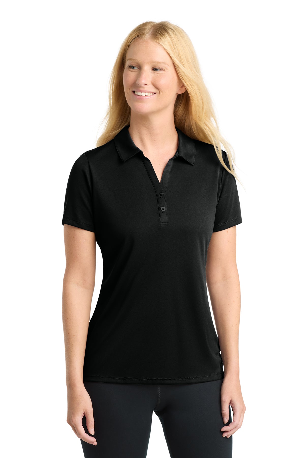 Sport-Tek® Women's PosiCharge® Competitor™ Black Polo ~ Ladies ~ 3 Colors