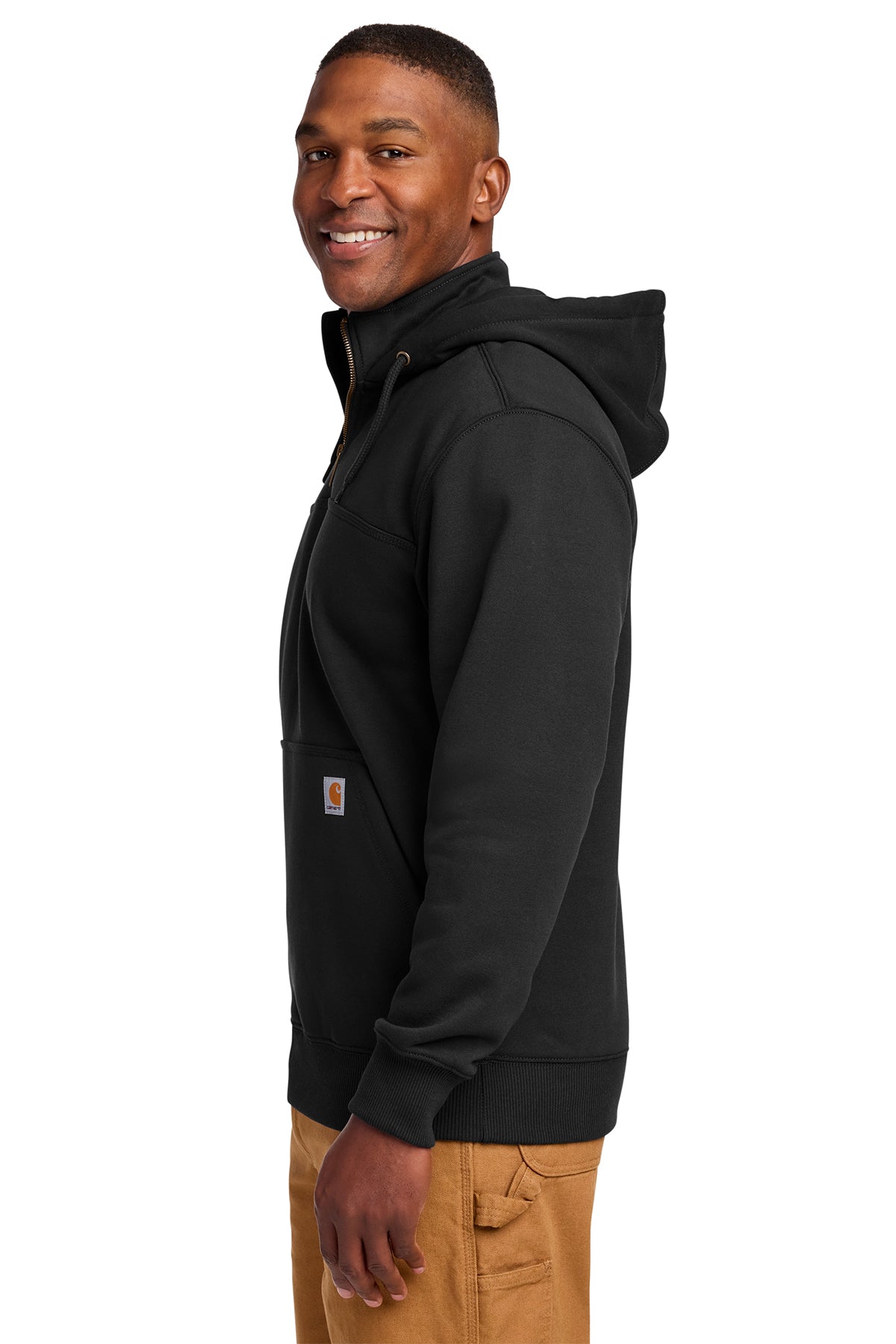 Calmes Verkuilen Carhartt ® Rain Defender ® Paxton Heavyweight Zip Mock Sweatshirt~ Black