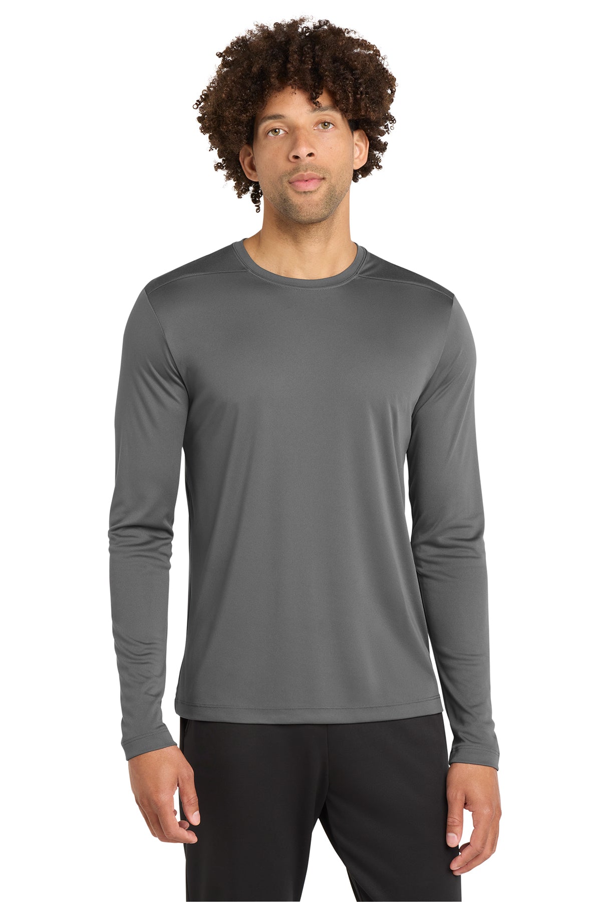 Kaukauna Football Men's Sport-Tek ® Posi-UV ® Pro Iron Grey Long Sleeve Tee